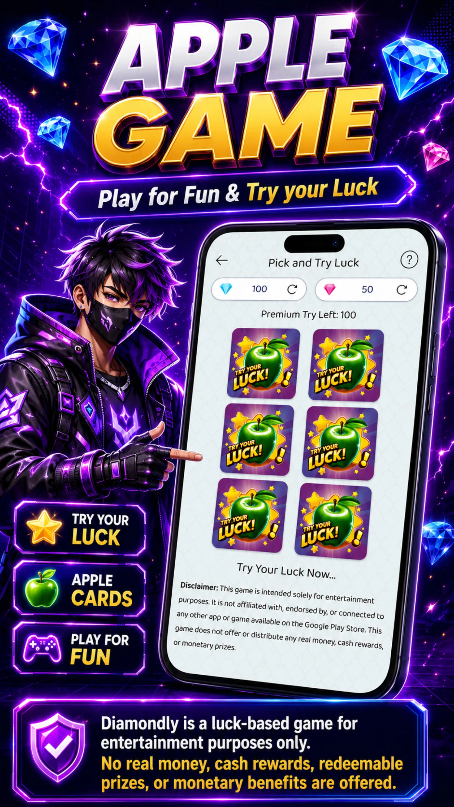 Diamondly: Play Win FFDiamonds screenshot